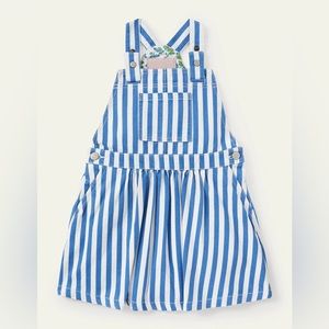 Mini Boden Woven Pinafore Dress